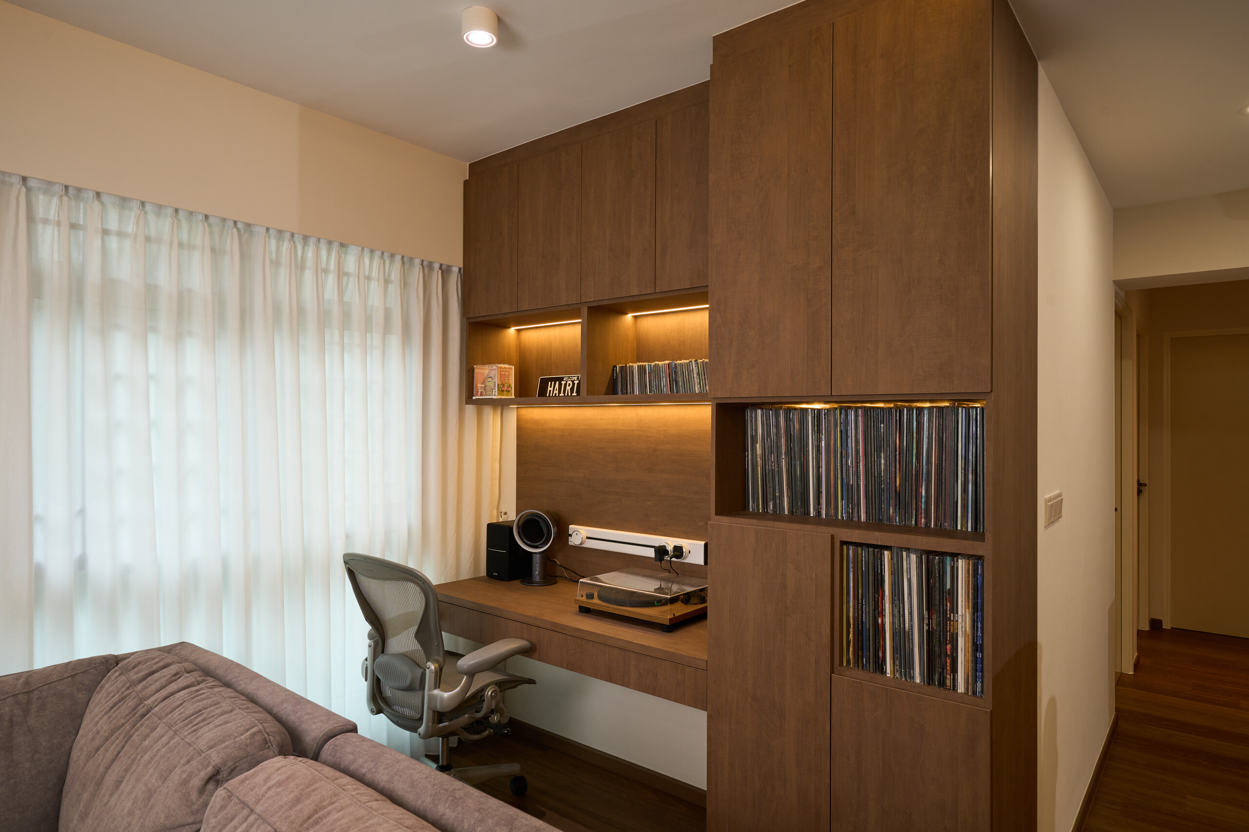 study nook in the living room, HDB